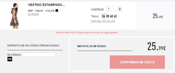 Código promocional de Pimkie